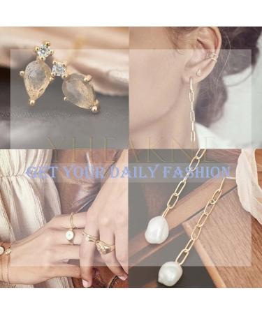 Boho Gold Star Chain Earrings | Personalized Dangle & Stud Ear Threaders for Women - Buy Online on GoSupps.com