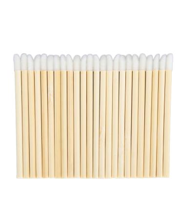Lip Brush for Lipstick 100pcs Disposable Bamboo Handle Lip Brush Portable Lip Gloss Wands Applicator Makeup Tool for Lip Gloss Lipstick Easy to Use