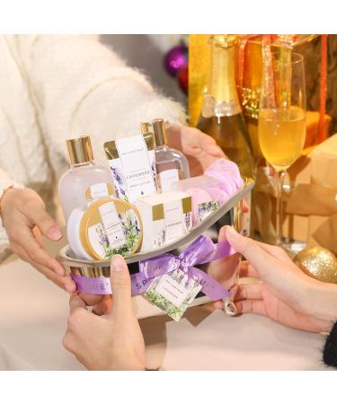 Spa Luxetique Lavender Bath Set - 8pcs Pamper Gifts for Women - Buy Online on GoSupps.com