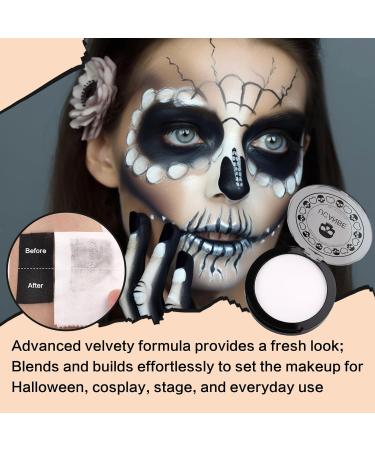 UCANBE White Pressed Setting Powder - Translucent Matte Finishing for Halloween & Special Effects Makeup | Long-Lasting Coverage Portable Compact - Buy Online on GoSupps.com