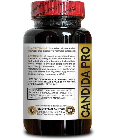 Herbal Candida Support Capsules for Gut Balance Internal Wellness & Nutritional Daily Support | Natural Plant Blend | 1 Bottle 60 Capsules - Buy Online on GoSupps.com