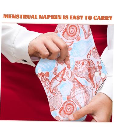 8 Pack Washable Menstrual Pads - Reusable Cloth Period Pads for Women - Portable Feminine Supplies - Buy Online on GoSupps.com