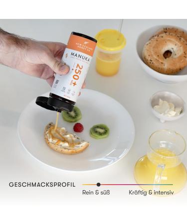 New Zealand Honey Co. Manuka Honey MGO 250+ | 500g Squeeze Bottle | Active & Raw | Certified Methylglyoxal | Pure New Zealand Honey - Buy Online on GoSupps.com