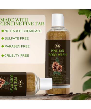 Pine Tar Body Wash Soothing Mens Shower Gel for Sensitive Skin Dandruff Wash Shampoo Body Odor Deodorant for Men Sensitive Skin Soap Made With Natural Pine Tar Oils 10fl oz - Buy Online on GoSupps.com