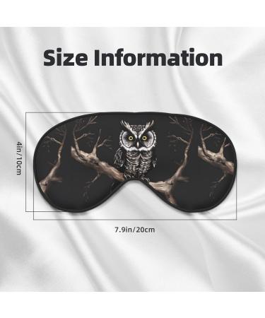 Late Night Owl Unisex Adjustable Blackout Sleep Eye Mask - Perfect for Home Travel Yoga & Office Naps - Buy Online on GoSupps.com