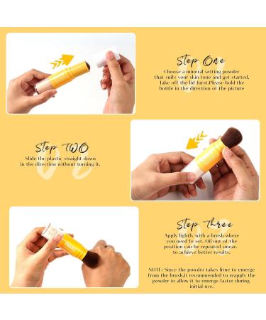 Buy Mineral Setting Powder - Matte Oil Control & Natural Translucent Loose Powder for All Skin Types (Medium 8g) - Lightweight & Breathable - Buy Online on GoSupps.com