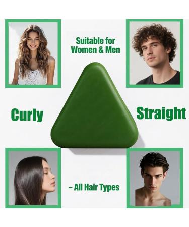 G n rique Solid Hair Shampoo Solid Soap Triangle Hair - Deep Nourishing Hair Care Lather | Nature Seven Green Soap D'Usman Grass Soap Shampoo For Kids Adults - Buy Online on GoSupps.com