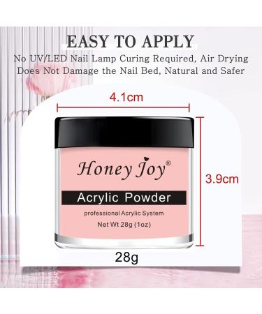 28g Acrylic Nail Powder Set for French Manicure - White, Clear, Black, Nude | HJ-NAP017 (No.12) - Buy Online on GoSupps.com