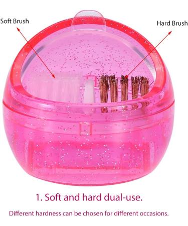 Nail Cleaning Brush Box | Round Case for Dust & Drill Polishing - Beauty Salon Essentials - Buy Online on GoSupps.com