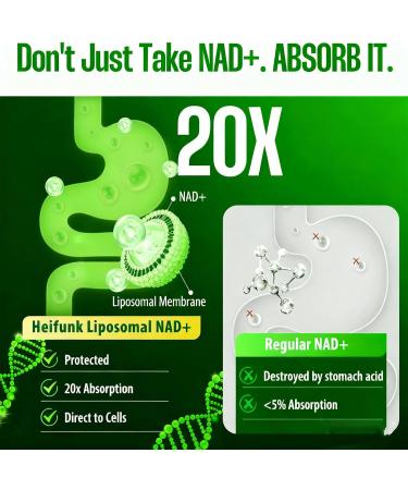 1PCSLumine Organics NAD+ Supplement for Energy Metabolism Support Liposomal Capsules Containing Resveratrol Nicotinamide Ribosidean & Quercetin Alternative to NMN Supplement Gluten-Free Vegan (1PCS) - Buy Online on GoSupps.com