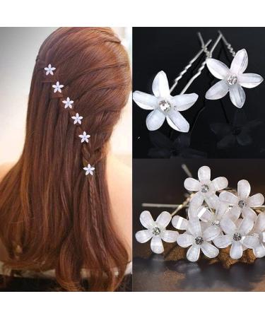 20Pcs Pearl Hair Pins Bridal Wedding Flower Bridesmaid Accessories - Buy Online on GoSupps.com