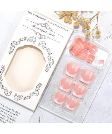 French False Toenails Tips Set Acrylic Press on Toe Nails Full Cover Short Fake Toe Nails Nude Short Fake Toe Nails with Glue Sticker Stick on Nails for Toe for Women and Girls Fashion Nail Tips - Buy Online on GoSupps.com