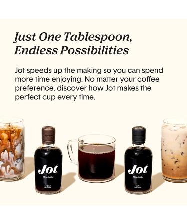 Jot Original Organic Coffee Concentrate - 150mg Caffeine - Makes Iced or Hot Coffee Instantly - 14 Servings - 20x Liquid Coffee - 1 Bottle - Buy Online on GoSupps.com