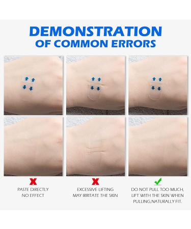 Face Lift Tape - Waterproof, Ultra-Thin Instant Lifting Stickers for Wrinkles & Saggy Skin (40 Pcs) - Buy Online on GoSupps.com