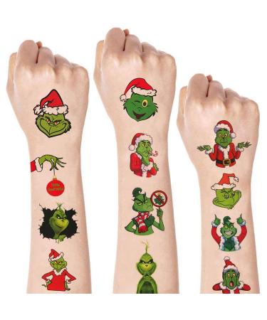 12 Sheets Christmas Temporary Tattoos for Kids  Christmas Birthday Party Supplies Christmas Party Decorations Xmas Party Favors for Kids Boys Girls Holiday Tattoos Gifts Stickers Fake Tattoos Decor