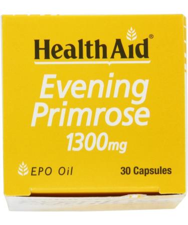 HealthAid Evening Primrose Oil 1300mg - 30 Capsules | High Strength Omega-6 Supplement - Buy Online on GoSupps.com