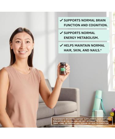 Amazon Elements Vegan Biotin 5000 mcg - Hair Skin Nails 130 Capsules (4 Month Supply) (Packaging May Vary) (Pack of 2) - Buy Online on GoSupps.com