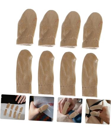 4 Sets Leather Finger Cots - Finger Covers & Thimbles for Sewing Knitting & Needle Felting | Durable Finger Protectors - Buy Online on GoSupps.com