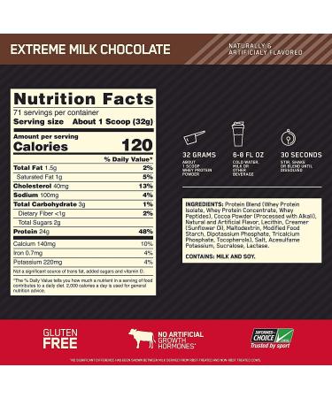 Buy Optimum Nutrition 100% Whey Gold Standard Chocolate 2.27 kg - Premium Protein Powder for International Shipping - Buy Online on GoSupps.com