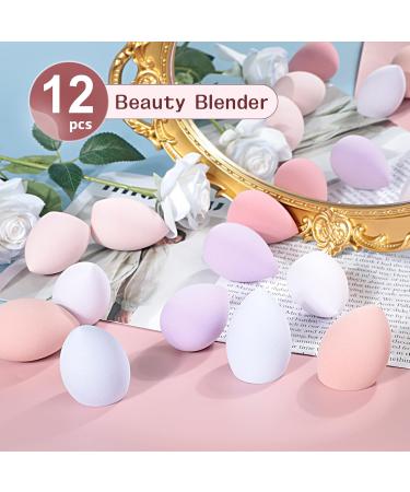 Aiqinu 12-Pack Makeup Sponge Set - Foundation Beauty Blenders for Liquid & Powder | Essential Cosmetics Tools - Buy Online on GoSupps.com