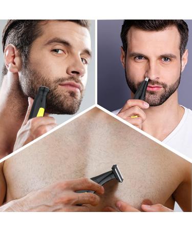 CKCLR 3-in-1 Waterproof Beard Trimmer & Groomer for Men - Electric Nose Hair & Body Hair Trimmer - Perfect Men's Gift (Black) - Buy Online on GoSupps.com