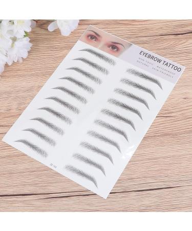 STOBAZA Lot de 2 Autocollants de Sourcils Effet Relief Noir Transfert Facile et Naturel Outil Maquillage Sourcils pour Hommes et Femmes et Look Instantan  - Buy Online on GoSupps.com