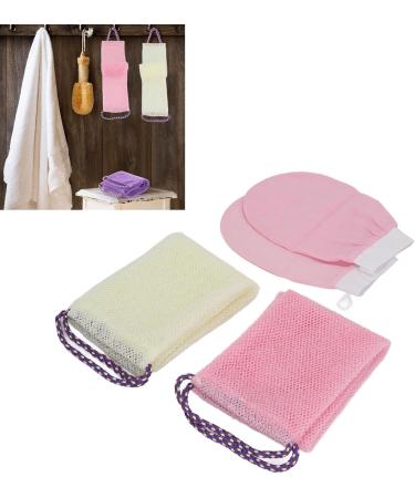 African Bath Sponge Quick Drying 2 Hand Straps Soft Nylon Exfoliating Foaming Net Bath Sponge Easy to with Bath Gloves for Hotel for Shower (Naroote4odxarg2z1-11) - Buy Online on GoSupps.com
