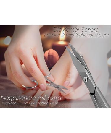 Professional Nail Scissors Set | Curved Cuticle Scissors & Combo Set for Finger & Toenails - International Shipping Available - Buy Online on GoSupps.com