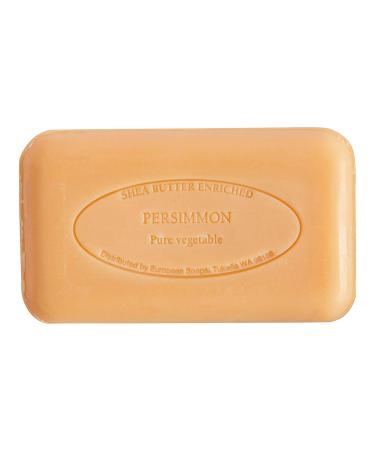 Pre de Provence Persimmon Artisanal Soap Bar - 5.3 Ounce - Enriched with Organic Shea Butter - Natural French Skincare - Quad Milled for Rich, Smooth & Moisturizing Lather - Pack of 1 - Buy Online on GoSupps.com