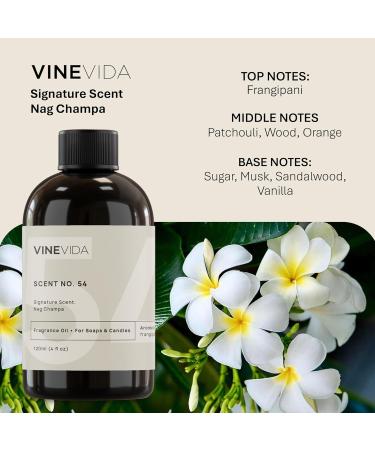 VINEVIDA 4oz Nag Champa Fragrance Oil for Soap & Candle Making, Perfume, Soy Candles, Home Scents, Diffusers - 4 fl oz (Pack of 1) - Buy Online on GoSupps.com