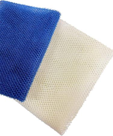4 Pack Bath Sponge Net Body Scrubber Set - African Exfoliating Shower Nets - 11.8 inch X 31.5 inch Long Body Exfoliating Brush - Pink, Blue, Purple, Beige - Buy Online on GoSupps.com