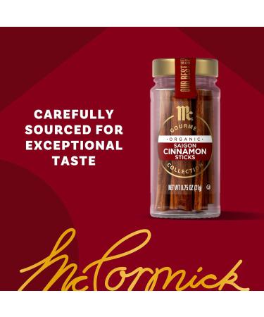 McCormick Gourmet Fancy Stick Cannelle 0 75 oz (lot de 3) 0.75 Ounce (Pack of 3) - Buy Online on GoSupps.com