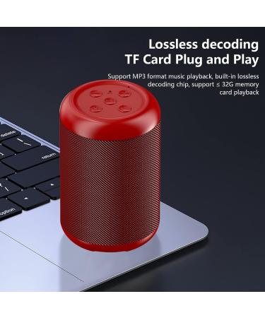 Intelligent Voice Bluetooth Speaker Portable Subwoofer - Red | Wireless HiFi Stereo for Home, Camping, and Sport | Supports TF-Card Storage - Buy Online on GoSupps.com