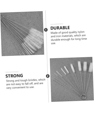 Buy Gleavi 20th Multifunctional Cleaning Brush | Nylon & Stainless Steel - Ideal for Water Bottles Keyboards Pipes & Glass - Buy Online on GoSupps.com