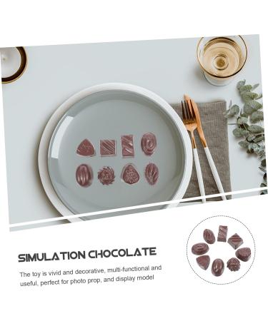 HEMOTON 32 Pcs Simulation Chocolate Realistic Fake Food Props Candy Simulated Chocolate Art Charms Flatback Chocolate for Diy Craft Dessert Turkey Children Supply Bars Pvc Mini Assorted 3d - Buy Online on GoSupps.com