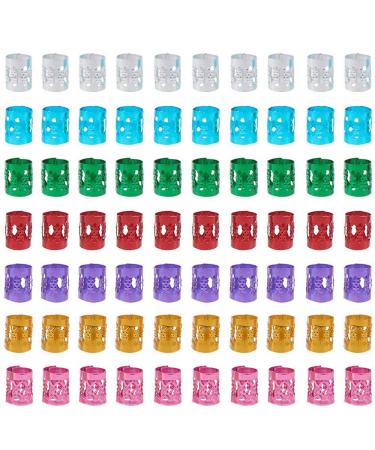 350 Pcs Dreadlocks Metal Hair Cuffs - 7 Colors Adjustable Braid Accessories for Stunning Hairstyles - Buy Online on GoSupps.com