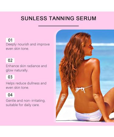  Mimoqk Tanning Drops Body Tanning Oil for Outdoor Sun 60mL Travel Size Gradual Tanner Hydrating Long-Lasting Formula for Face Daily Use Beach Indoor Fitness - Buy Online on GoSupps.com