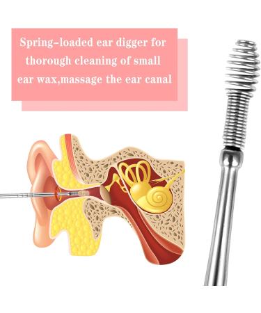 Fumanduo 12-Piece Ear Cleaner Set | Stainless Steel 6-in-1 Ear Wax Removal Tool - International Shipping - Buy Online on GoSupps.com