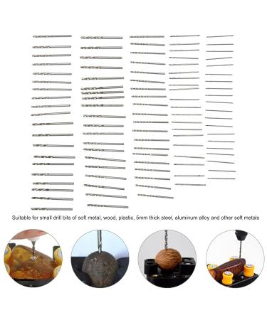100PC Durable Drill Set | Round Handle Steel Impact Drills for Wood Plastic & Soft Metal | Fast Work 5mm Thick Steel - Buy Online on GoSupps.com