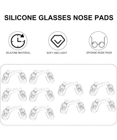 Beavorty Silicone Nose Pads - 5 Pairs Clear Replacement Cushions for Glasses & Sunglasses - Buy Online on GoSupps.com