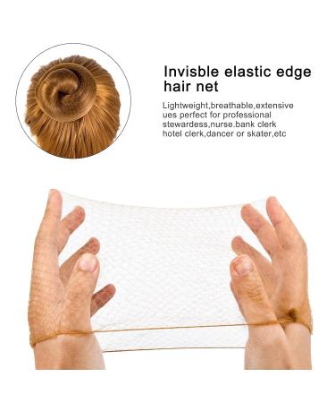 50 Pieces Elastic Invisible Hair Nets - Perfect for Women & Girls Ideal Hair Styling Accessories for Ballet Dancers - Buy Online on GoSupps.com