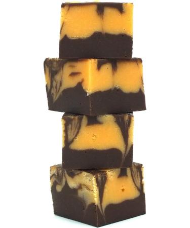 Luxury Chocolate Orange Swirl Fudge by 'Oooh!..FUDGE' 560g Gift Box of Creamy Buttery Decadent Fudge - 4 x 140g large bars - Buy Online on GoSupps.com