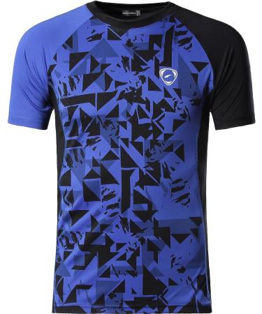 Sportides Boys Quick Dry Active Sport Short Sleeve Breathable T-Shirt Top - Size 10-12, Blue - Buy Online on GoSupps.com