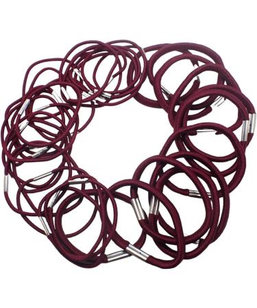 Topkids Accessories 36pc Thick & Thin Hair Bobbles for Girls and Women Hair Elastics Thin Hair Bands Thick Hair Bobbles Elastic Hair Bands Hair Accessories Hair Ties Hair Elastic Bands (Burgundy) - Buy Online on GoSupps.com
