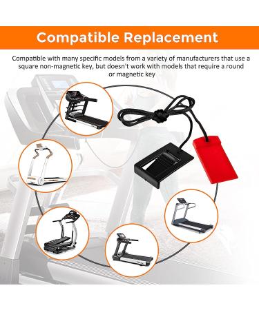 Universal Treadmill Safety Key for Proform, Weslo, Reebok, Epic, Golds Gym, Freemotion, and Healthrider - Upgrade Plastic - Buy Online on GoSupps.com