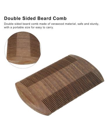 Double Sided Lice Comb - Wide & Fine Teeth for Effective Louse Removal | Wooden Beard & Mustache Comb | Hair Lice Treatment - Buy Online on GoSupps.com