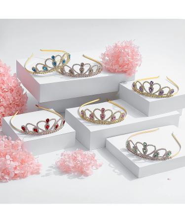 Green Gems Rhinestone Gold Tiara for Little Kid Big Kid | Lovelyshop Princess Crown for Prom & Birthdays - Buy Online on GoSupps.com