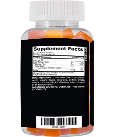 CLINICAL DAILY Fiber Max Vegan High Fiber Gummies - Constipation Relief for Adults & Kids | Prebiotic Inulin Supplement | 90 Gluten-Free Laxative Gummies - Buy Online on GoSupps.com