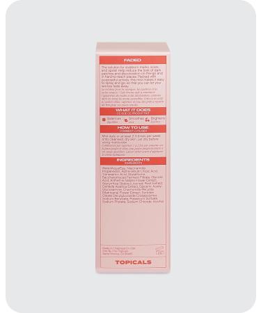 Topicals Faded Skin Serum Mist | Brightening & Clearing Uneven Skin Tone with Tranexamic Acid & Niacinamide (3.4 Fl Oz) - Shop Internationally - Buy Online on GoSupps.com