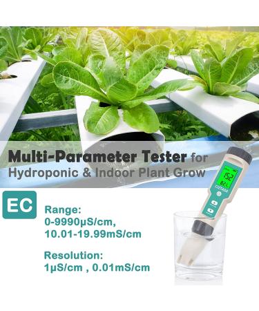 Digital Salinity Tester for Salt Water - Aquarium Salinity Meter | IP67 Waterproof | 0-200 PPT Large Range Multi-Parameter Tester for Seawater, Fish Tank, Hydroponics - Buy Online on GoSupps.com